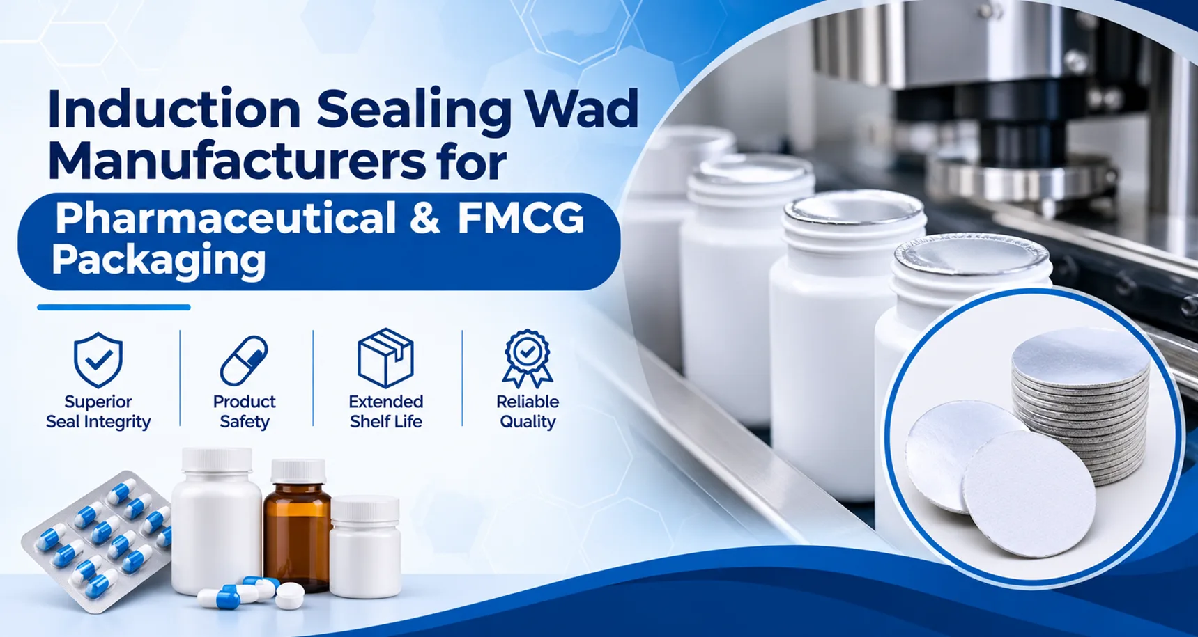 Induction Sealing Wad Manufacturers for Pharmaceutical & FMCG Packaging